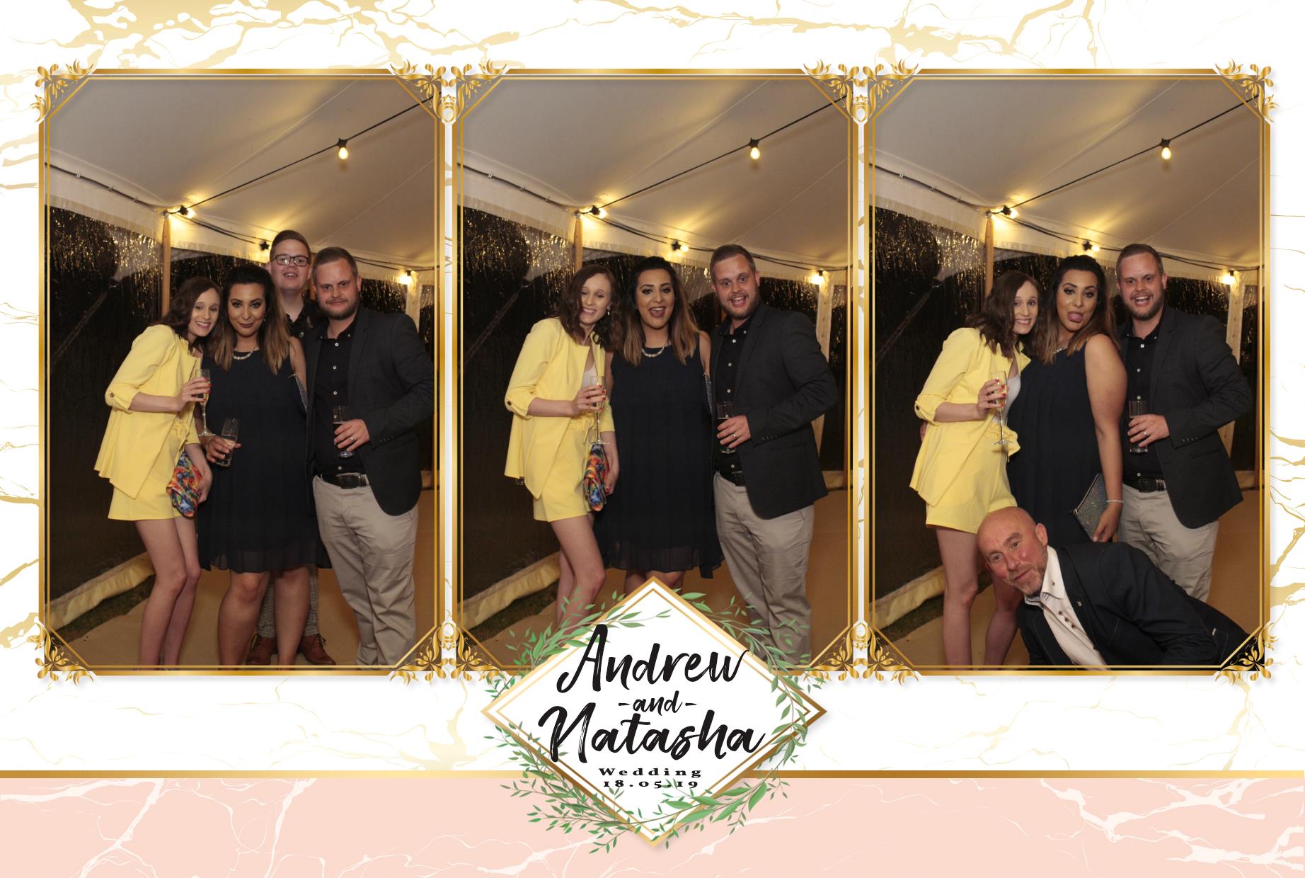 Andrew & Natasha's Wedding  | View more photos from the event at gallery.myphotoboothexperience.co.uk/u/MyPhotoBoothExperienceLtd/Andrew-Natashas-Wedding